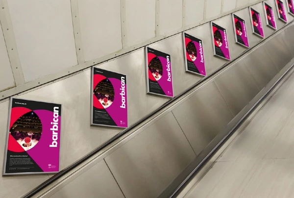  London - Underground - Escalators - Advertising